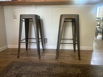 2 Metal Bar stools - $40 total