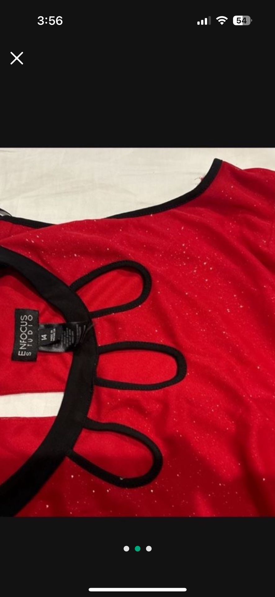New Women Red N Black Beautiful Short Dress Size 14