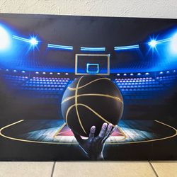 32x24" Basketball Wall Art