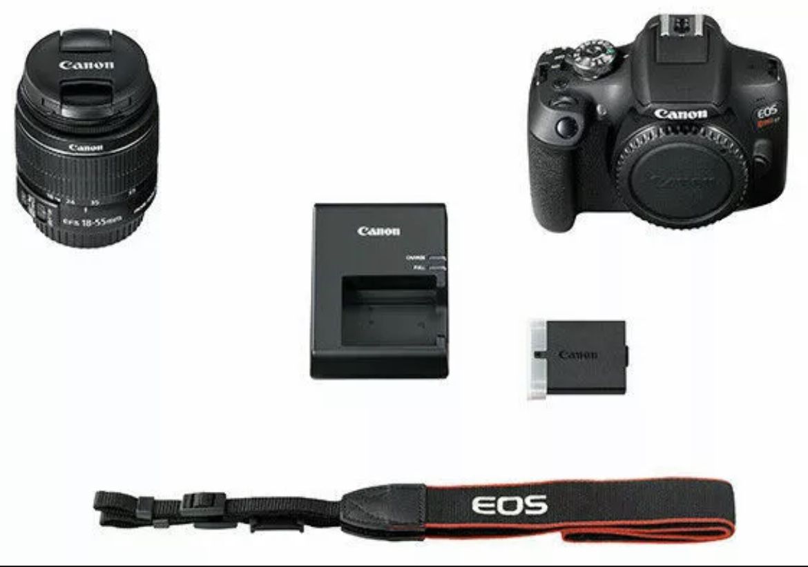 Canon EOS Rebel T7 24.1 MP Digital SLR Camera - Black (Kit with 18-55 Lens)