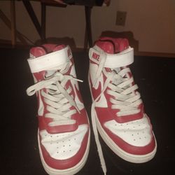 Nike red and white