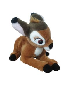 Disney Store BAMBI Deer plush laying down doe Stuffed Toy 9".