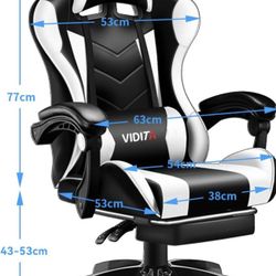 Gaming Chair In Gray & Black 