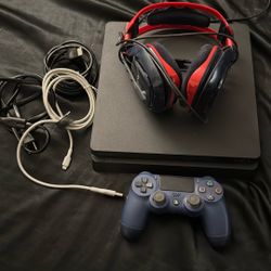 ps4 with controller and astro a40’s