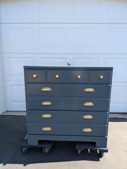 Ethan Allan Refinished Solid Wood Dresser