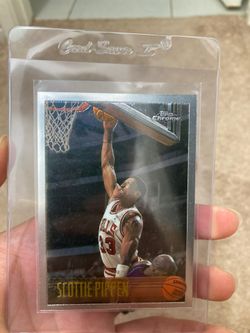 Scottie Pippen rare Topps chrome 1996 perfect center