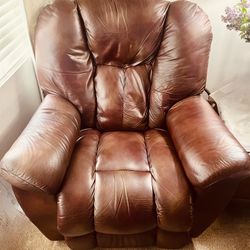 La-Z Boy Oversized Leather Recliner 
