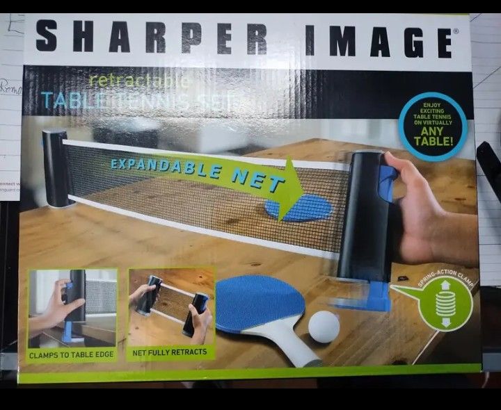 Sharper Image Retractable Table Tennis Set.... CHECK OUT MY PAGE FOR MORE ITEMS