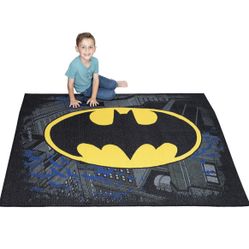 Franco Kids Room Non Slip Area Rug, 69 in x 52 in, Batman