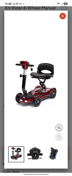 E.V. Rider Electric Scooter Red