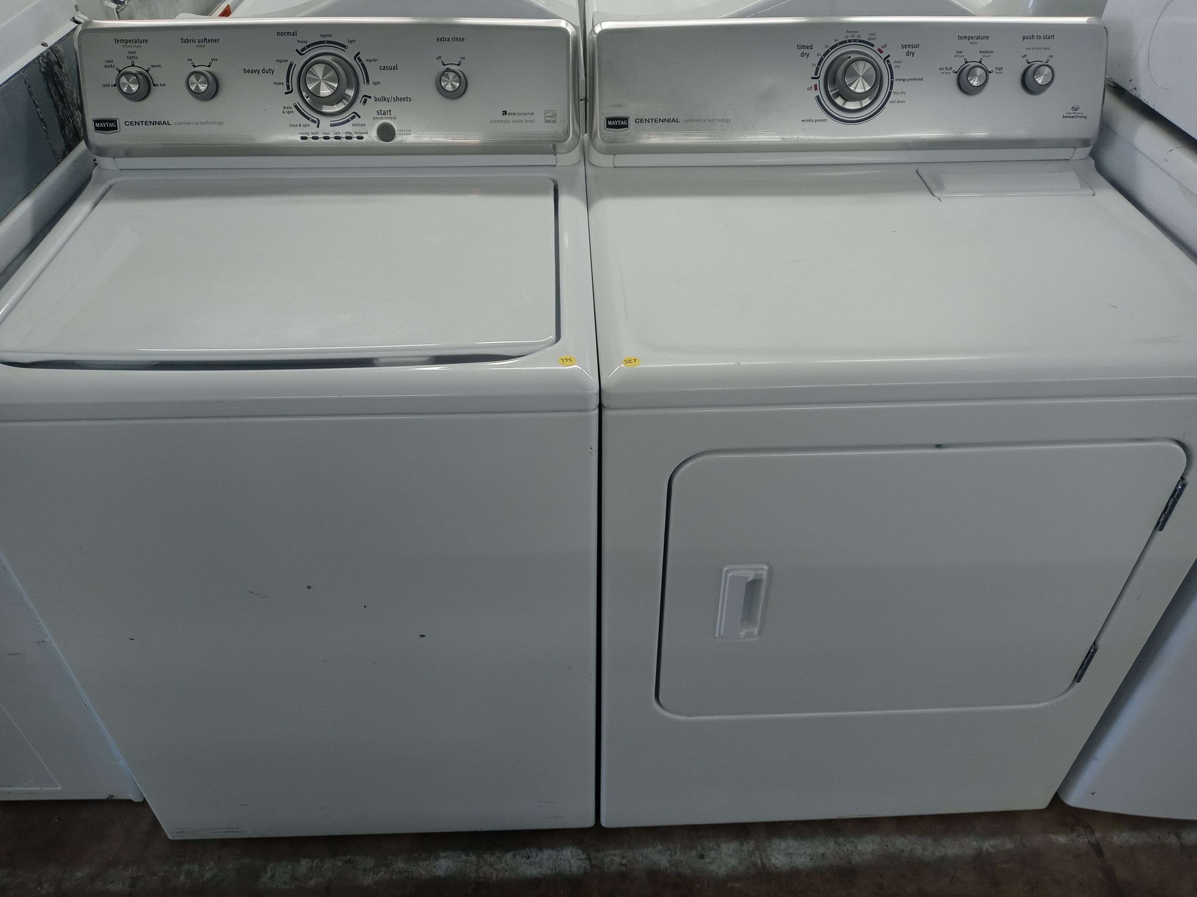 Maytag Centennial top load washer and dryer set - Free delivery