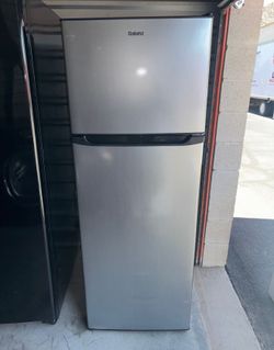 Stainless Steel Galanz Refrigerator And Freezer