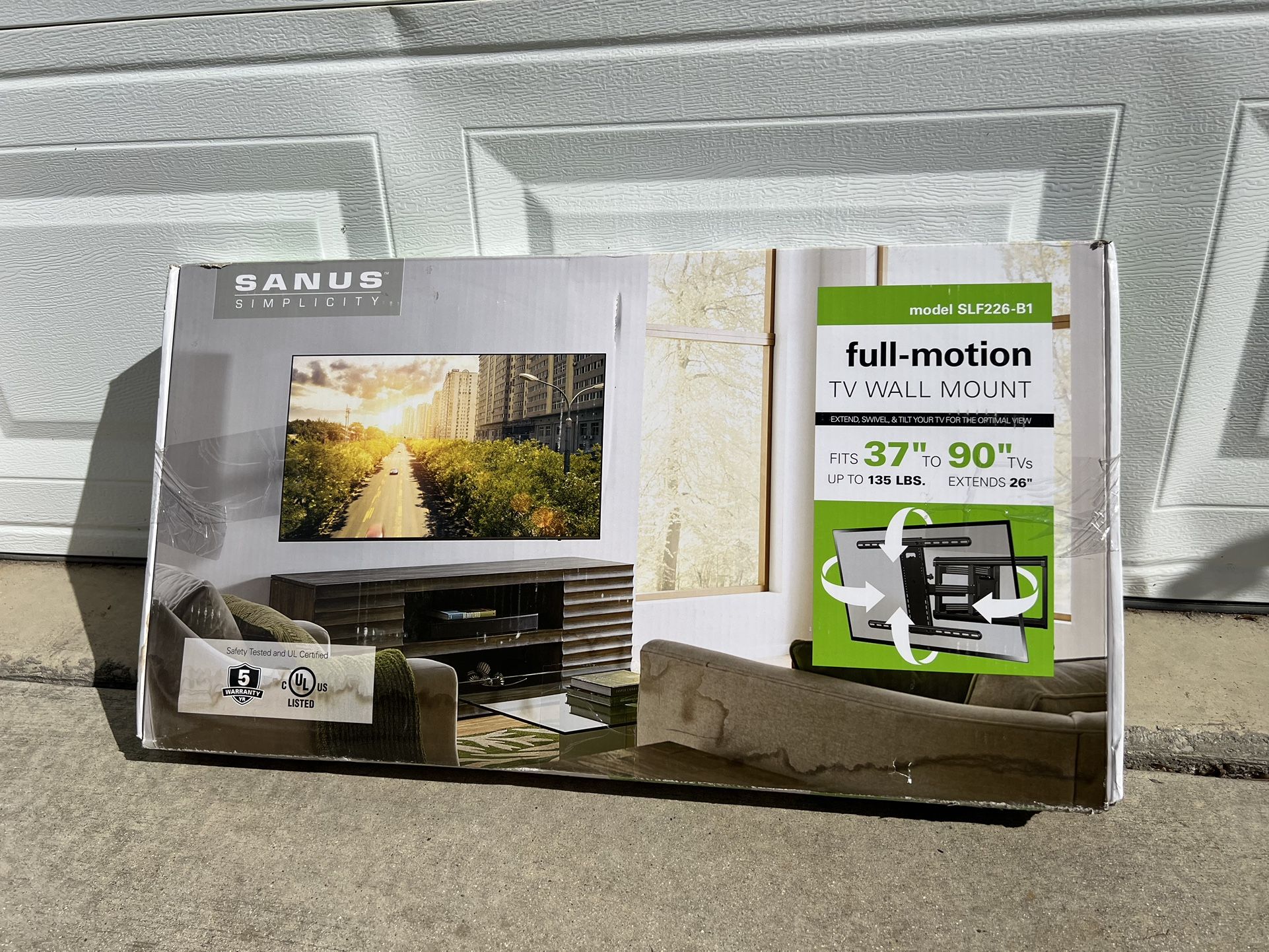 Sanus Simplicity Full Motion, TV Wall Mount