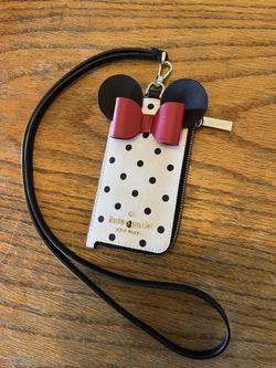 Like New Disney Minnie Mouse Kate Spade Wallet & Lanyard Strap