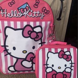 Hello Kitty Backpack And Lunch Bag