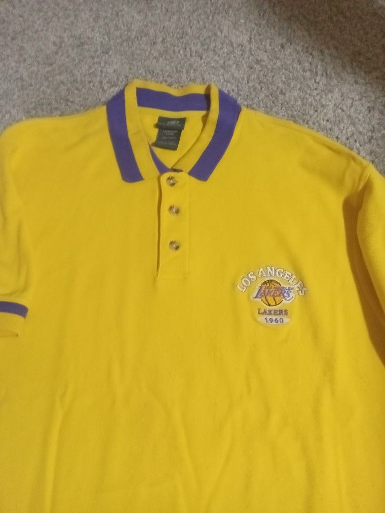 LOS ANGELES LAKERS VINTAGE POLO SHIRT NOT SOLD !!