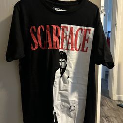 Scarface Movie Poster Graphic T-Shirt (Large)