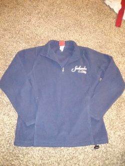 Seahawks fleece zip up women's med