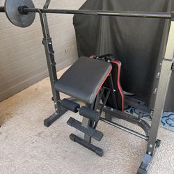 Weight Bench And 200lbs