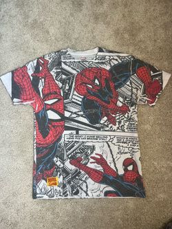 Vintage Spiderman Shirt Movie Cartoon Tv Marvel All Over AOP Comic Retro Art
