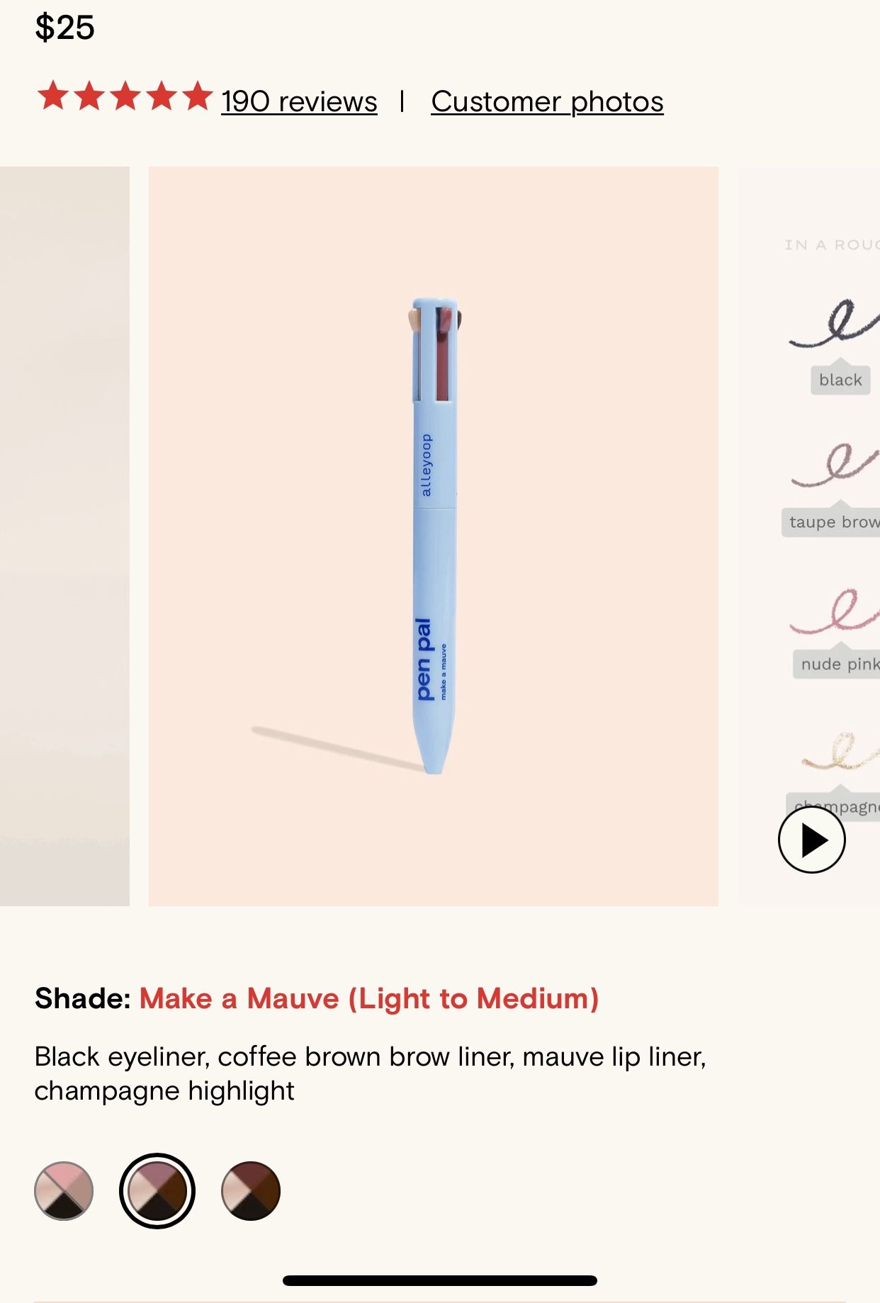 ALLEYOOP PEN PAL 4-IN-1 MAKEUP PEN
