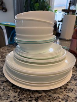 Plates Bowls 3 Bone China from Macys rest is Mainstays  Microwavable Dishwasher Safe
