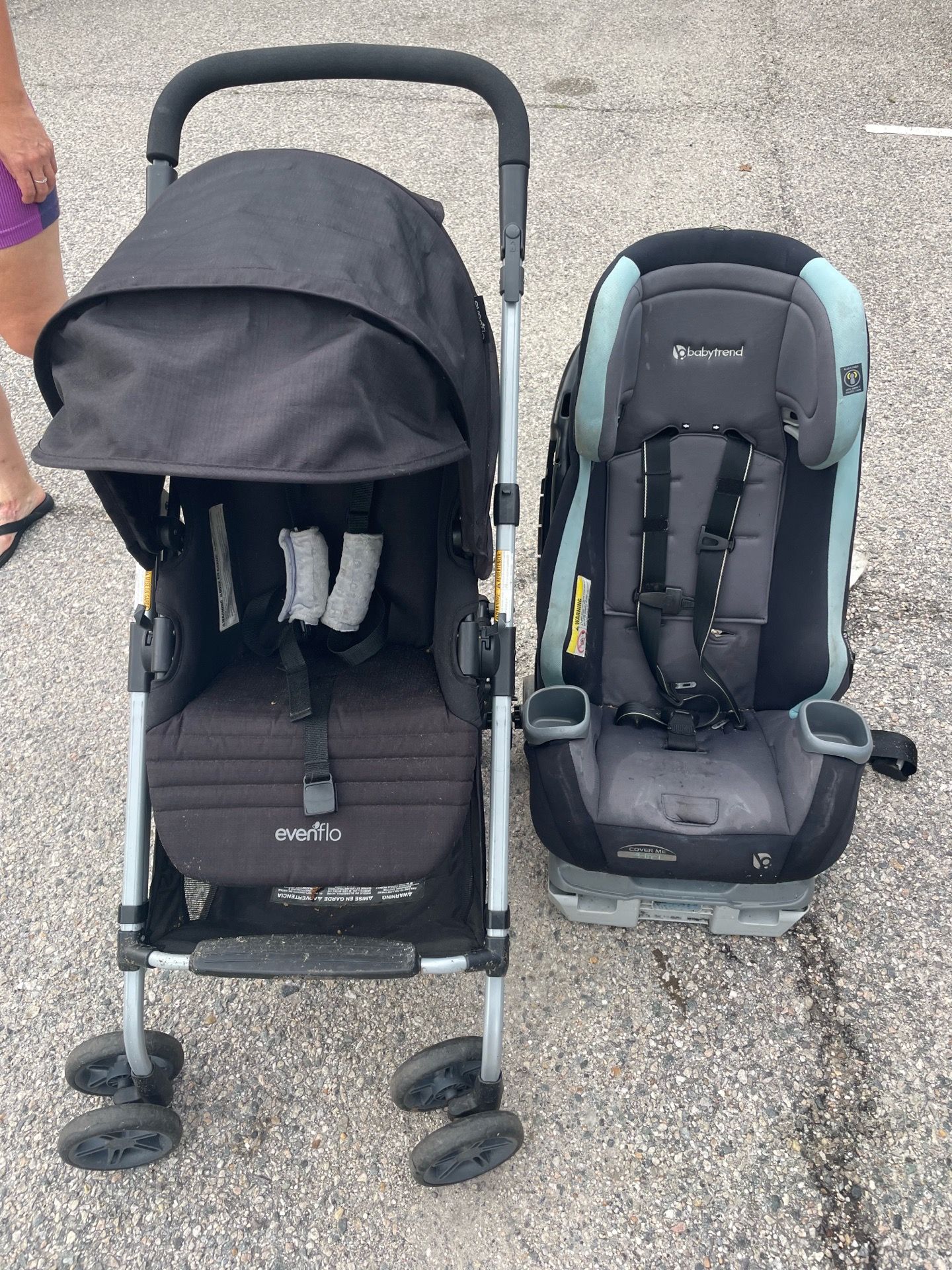 Stroller and car seat