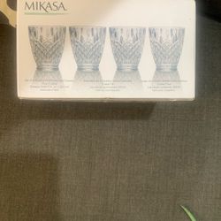 Mikasa Set Of 4 double Old Fashioned Glasses