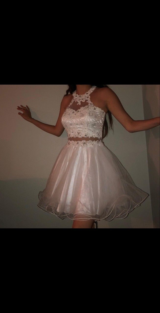 White Prom dress