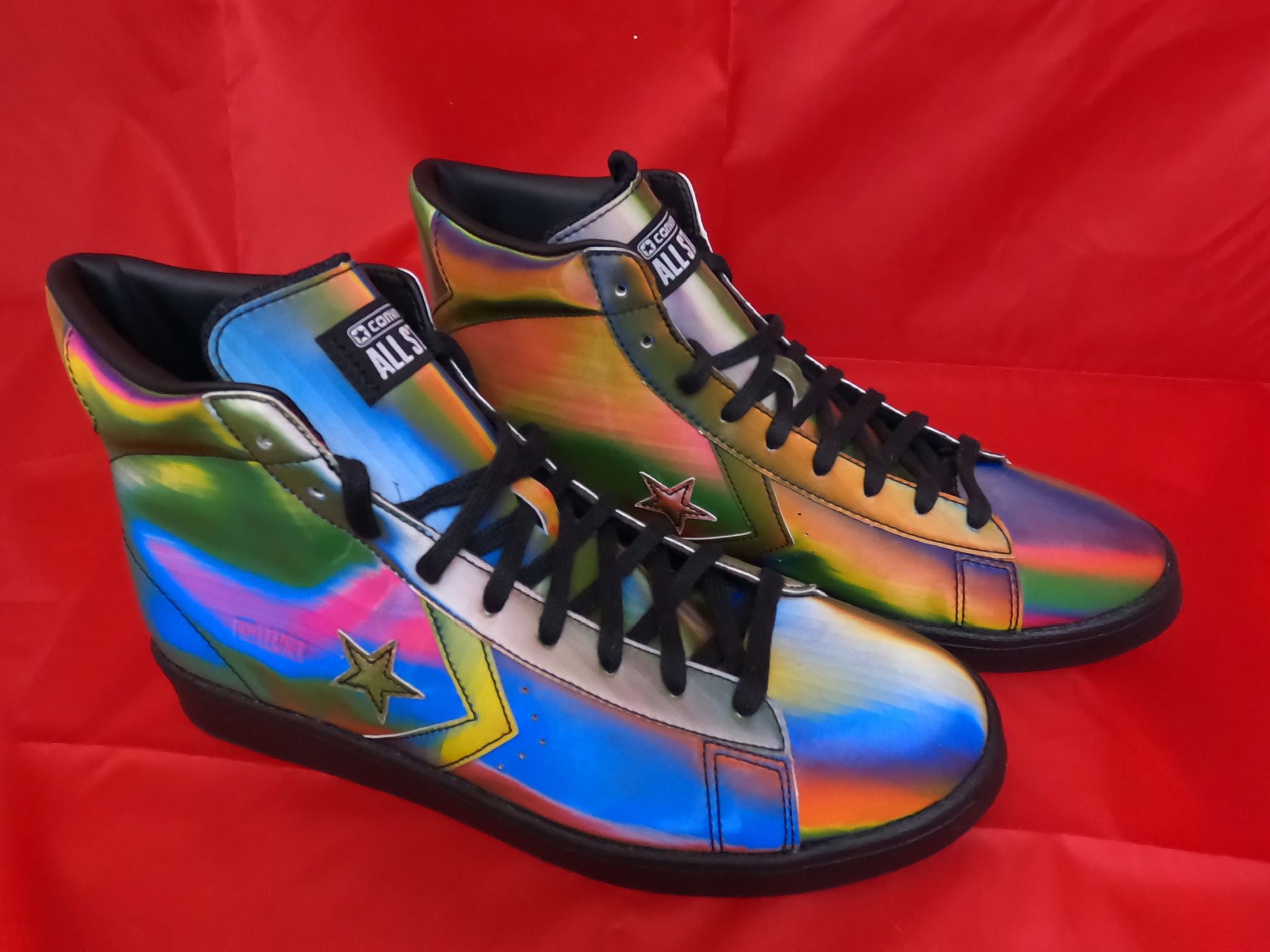 Converse All Stars  Pro High Top   Size 11 'Spectrum' Iridescent  Sneakers Size Men’s 11