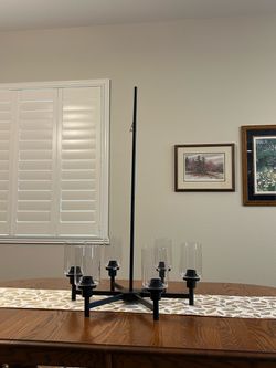 Industrial Farmhouse 6-light Black Chandelier