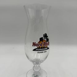 HARD ROCK CAFE HURRICANE Cocktail Drink Bar Glass GUAM USA~ ULTRA RARE!