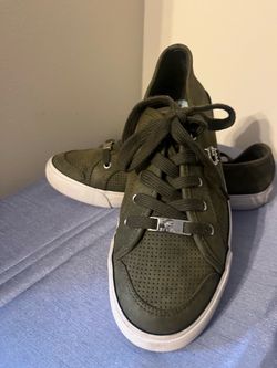 G by Guess Olive Green Low-Top Sneakers
