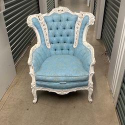Antique Blue Chair 