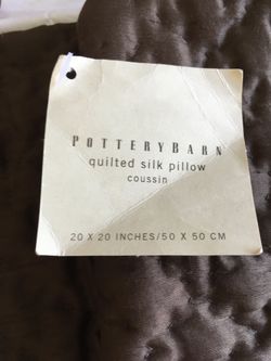 Pottery Barn Quilted Silk Pillow Covers