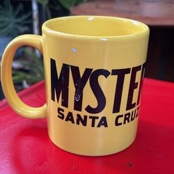Vintage Santa Cruz Mystery Spot Yellow Coffee Mug Used 
