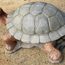 XL Concrete Turtle Garden Decor