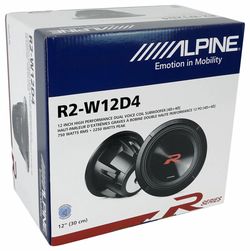 Brand New Alpine R2-W12D4 12” Subs – Pair