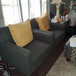 Blue Couch And Chairs Only 3 Months Old $100 Cas Only And Thornton Pickup Only 