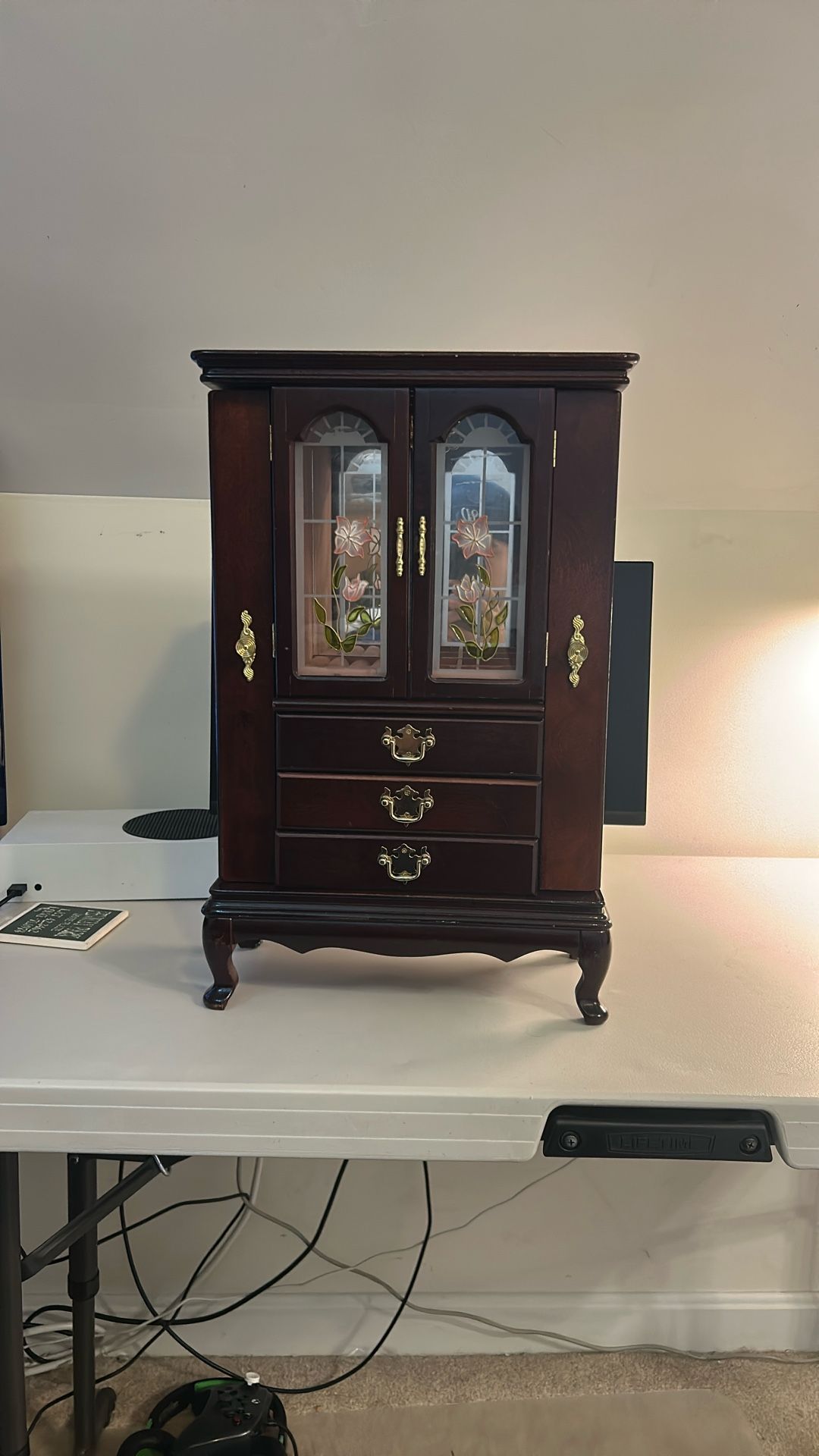 Wooden Antique Jewelry Dresser