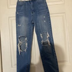 Women’s ripped denim