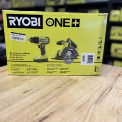 ONE+ 18V Cordless 2-Tool Combo Kit with Drill/Driver, Circular Saw, (2) 1.5 Ah Batteries, and Charger