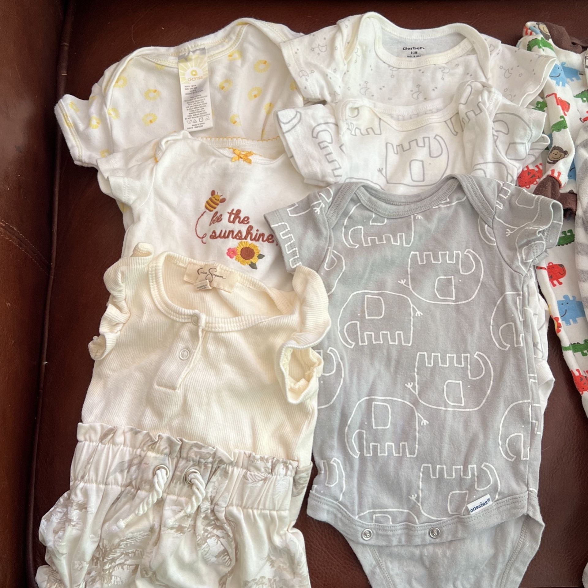 12 0-3 Month Girls One Piece For Baby Never Worn