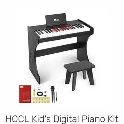 Piano with microphone