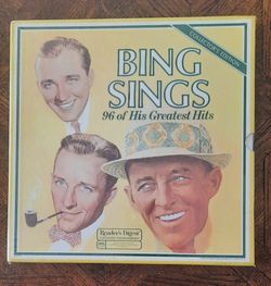 Bing Crosby Sings 96 His Greatest Hits Reader's Digest 8 Vinyl Album Box Set.