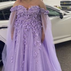 Lavender prom dress 