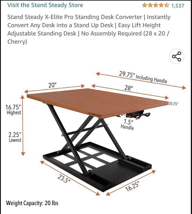 New Sit And Stand Desk