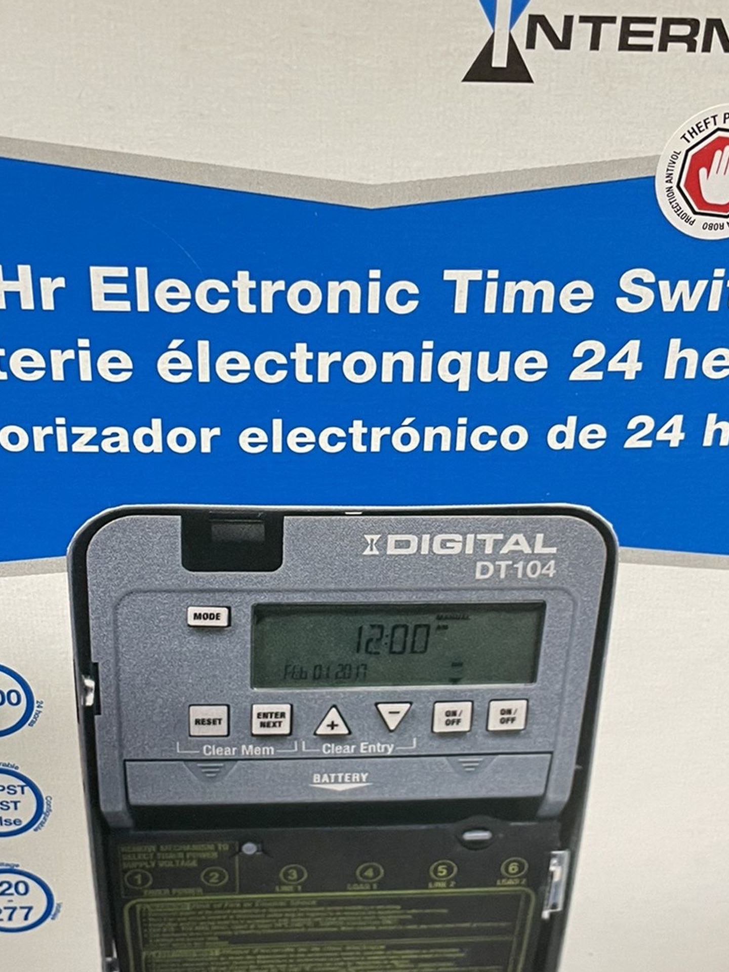 Intermatic DT104 24 Hours Electronic Time Switch