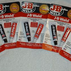 New 5 JB Weld Cold Weld Steel Reinforced Epoxy for Metal Repair 1 oz Tubes 4 Hr Set
