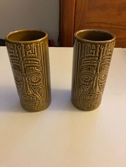 The Snap-On Custom Tiki Tumblers Brown 2-Pack is a set of 20 oz stonew - $30 (Withamsville)